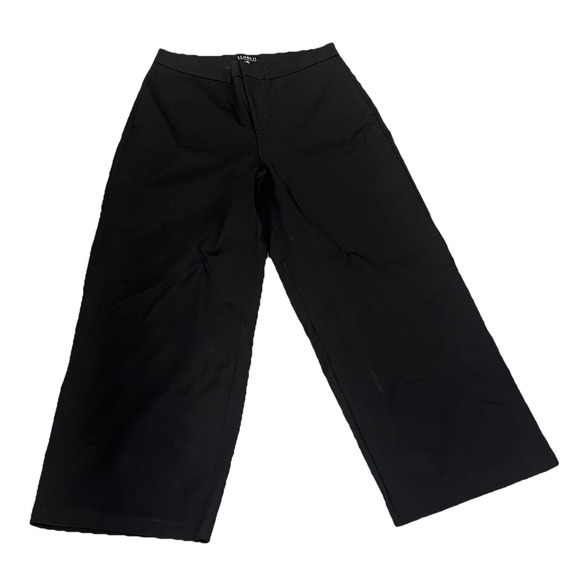 Eloquii Dress Pants Womens Size 18R Black Wide Leg Satin Elastic Nylon NWT - Picture 2 of 9